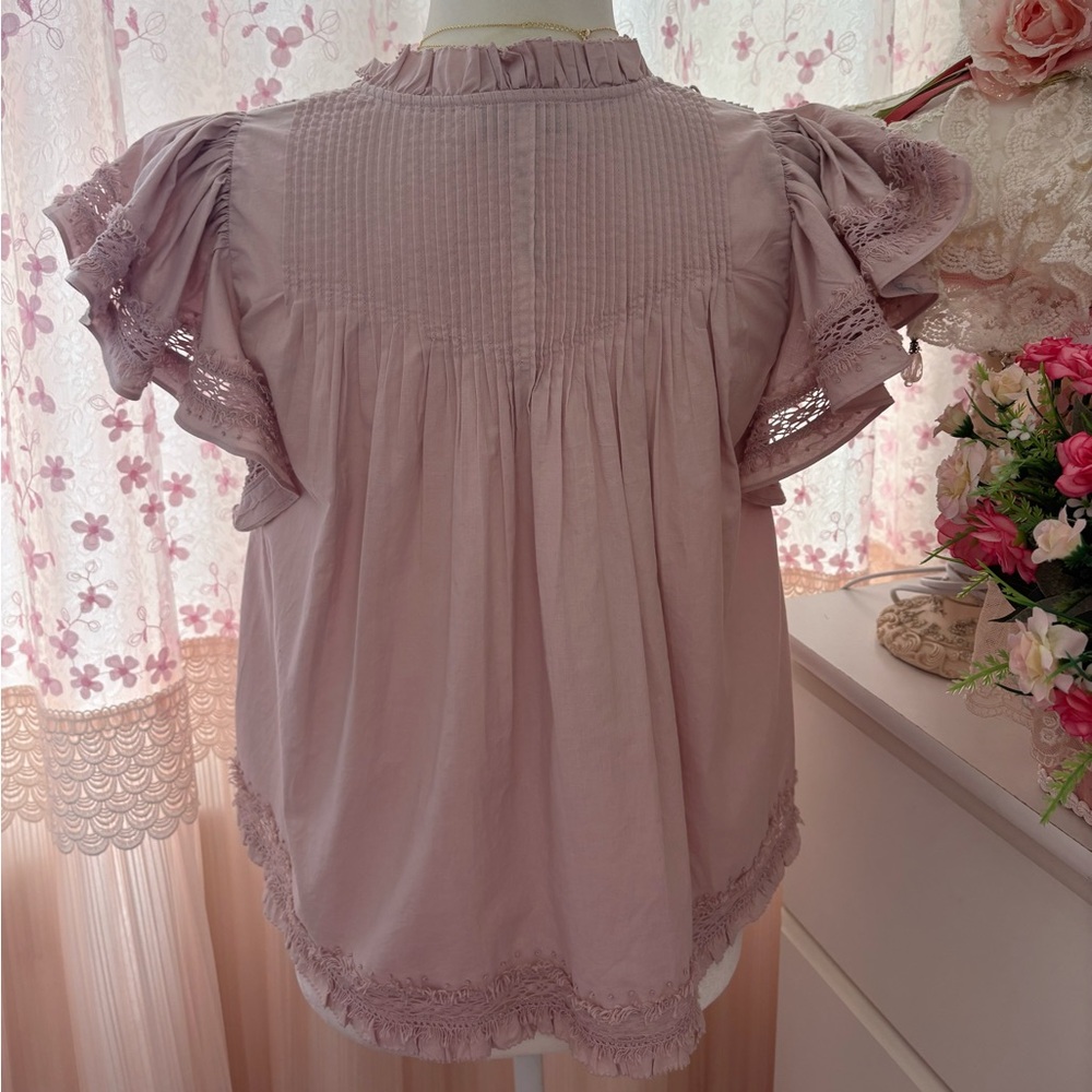 Sea New York Lilith Flutter Sleeve Top - Picture 4 of 6